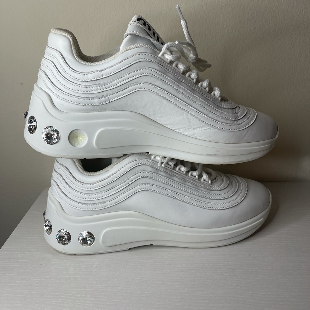 Miu Miu Crystal Platform Sneaker 39 (9)